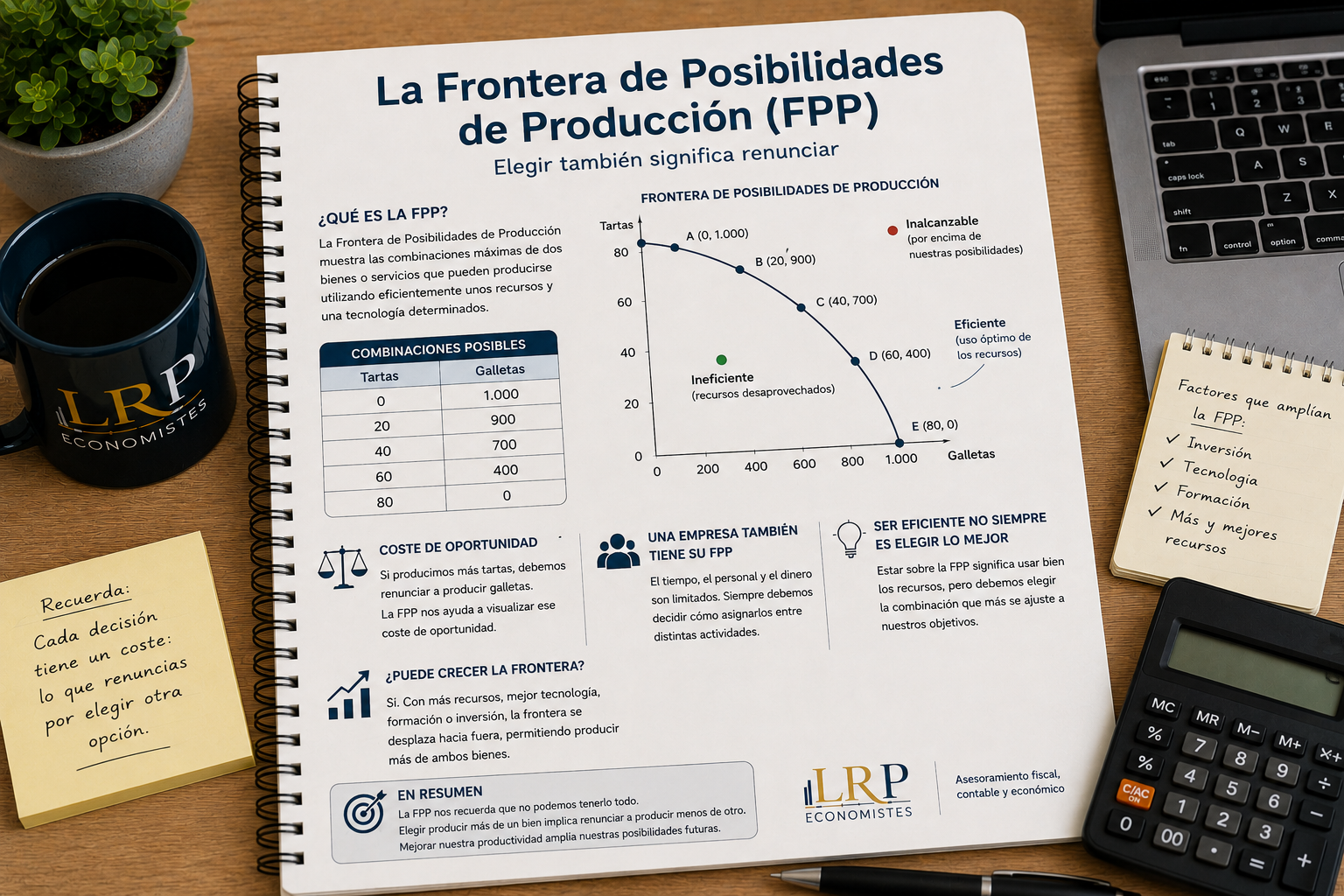 La Frontera de Posibilidades de Producción: elegir también significa renunciar